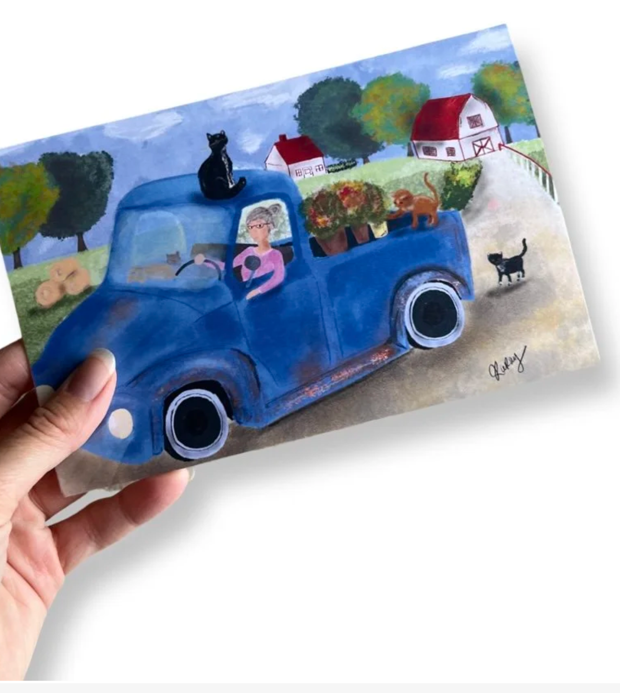 Carte de souhait «À la campagne»