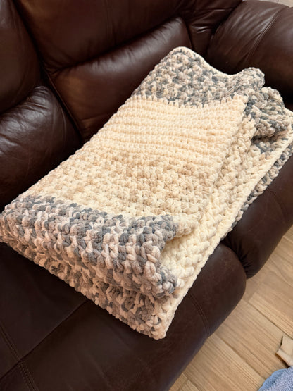 Jetée (couverture) beige/grise