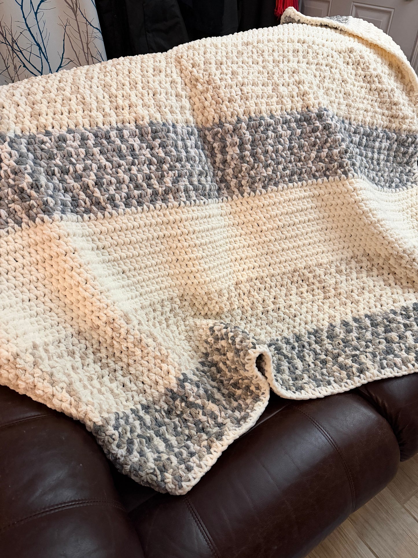 Jetée (couverture) beige/grise