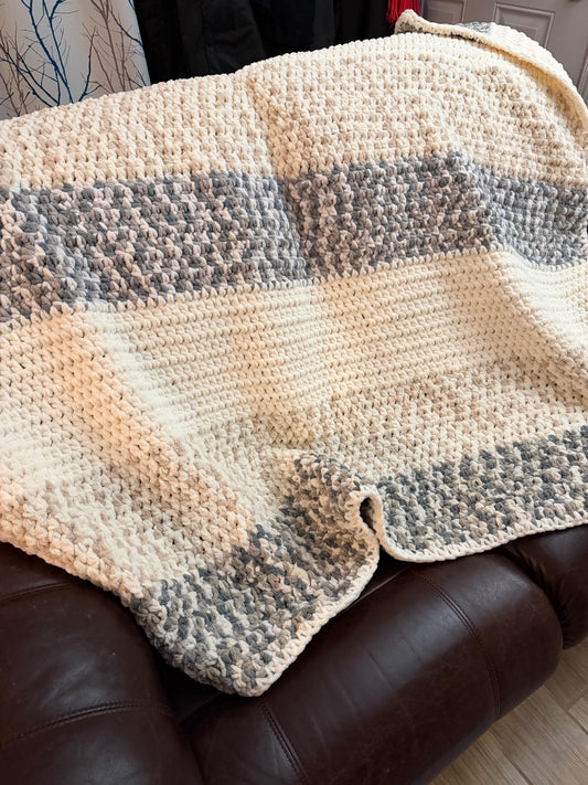 Jetée (couverture) beige/grise